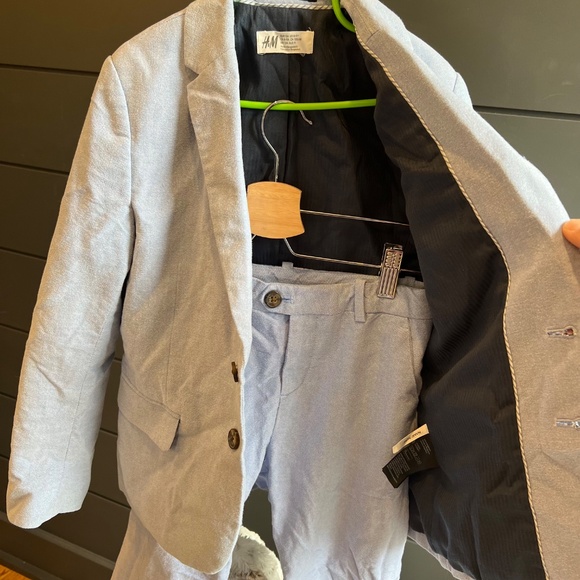 H&M Kids Blazer and Pants Set in Light Blue - Size US 8 - 9 Yrs - Picture 4 of 16